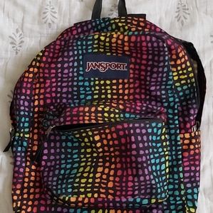 jansport rainbow backpack